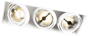 Foco embutido branco AR111 sem moldura 3 luzes - Oneon