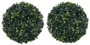 vidaXL Bolas de buxo artificiais 2 pcs 45 cm