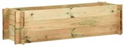 vidaXL Canteiro elevado jardim 120 cm madeira pinho impregnado