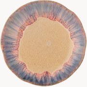 Prato de sobremesa com vidrado reativo Imogen