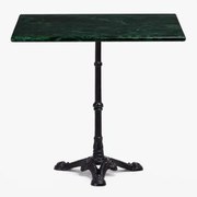 Mesa De Bar Em Mármore Roma Mármore Verde & Quadrado & Preto - Sklum