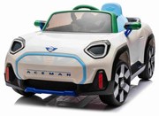 Carro elétrico para Crianças 12V Mini Concept Aceman 4x4, rodas borracha, couro ecológico Branco