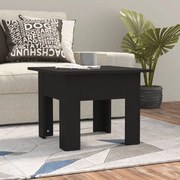 vidaXL Mesa de centro 55x55x42cm derivados de madeira preto