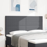 Cabeceira vidaXL Design Simples Cinza Escuro 180 cm Tecido de Veludo