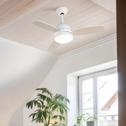 Ventilador de teto branco com controle remoto - Rotar Moderno