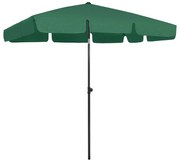 vidaXL Guarda-sol de praia 200x125 cm verde