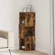 vidaXL Armário de canto Carvalho Defumado 30,5x30x95cm