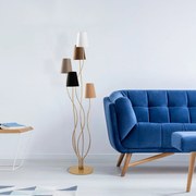 Candeeiro de Pé Bonibon – Multicolor – 44 x 44 x 160 cm