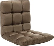 Colchão dobrável microfibra cinzento-acastanhado