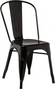 Pacote De 2 Cadeiras De Jantar Empilháveis Lix Preto - Sklum