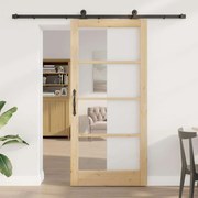 vidaXL Porta Deslizante com Conjunto de Ferragens "ORKDAL" 93x202 cm