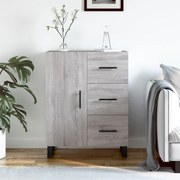 vidaXL Aparador 69,5x34x90 cm derivados de madeira cinzento sonoma