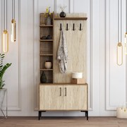 Hall Stand Viyana D – Nogueira Travertino – 90x200x35 cm