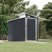 vidaXL Abrigo de jardim 270x130x208,5 cm aço galvanizado antracite