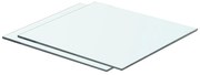vidaXL Prateleiras 2 pcs 40x30 cm vidro transparente