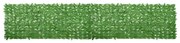 vidaXL Tela de varanda com folhas verdes 500x100 cm