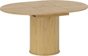 HOMCOM Mesa de jantar extensível, mesa de cozinha, para 6 a 8 pessoas, 110-150 x 75 cm, efeito madeira natural | Aosom Portugal