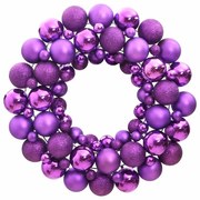 Guirlanda de Natal para Porta - Roxo - 45 cm - Design Moderno