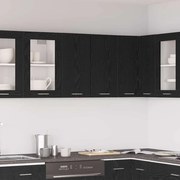 vidaXL Armário Suspenso Preto de Carvalho 60 x 31 x 60 cm, feito de madeira de engenharia