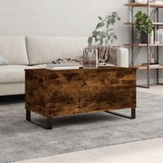 vidaXL Mesa de centro 90x44,5x45 cm derivados madeira carvalho fumado