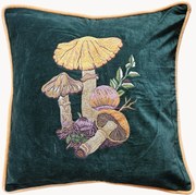 Capa de almofada em veludo Mushrooms