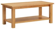 vidaXL Mesa de centro 110x55x40 cm madeira de carvalho maciça