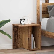 vidaXL Mesa de apoio 2 pcs Madeira antiga 37 x 32 x 40 cm