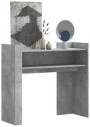 vidaXL Mesa consola 100x35x90 cm derivados de madeira cinzento cimento