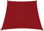 Para-sol estilo vela tecido oxford trapézio 2/4x3 m vermelho