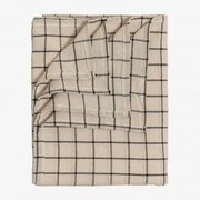 Toalha De Mesa De 140x240 Cm Em Algodão Bitow Crema Linho - Sklum