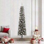 vidaXL Árvore de Natal Artificial Verde 210 cm PVC, Plástico e Aço
