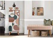 Conjunto de Mobiliário de Entrada Vegas – Branco Pedra – Sapateira: 50