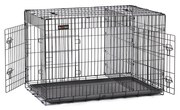 Gaiola para cães FEANDREA, caixa para cães com 2 portas, 122 x 74,5 x 80,5 cm, preta PPD48BK