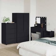 vidaXL Gabinetes de Armazenamento 2 pcs Preto 60 x 48 x 105 cm