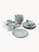 Conjunto de pequeno-almoço artesanal Nordic Sea, 4 pessoas, 12 uni.