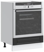 vidaXL Armário forno Porto derivados de madeira preto