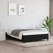 vidaXL Estrutura de cama sem colchão 140x200 cm tecido preto