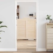 vidaXL Portas de batente design de persiana 1-Par 90x80cm pinho maciço