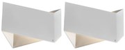 Conjunto de 2 Apliques de Parede Design Branco - Fold Design,Moderno