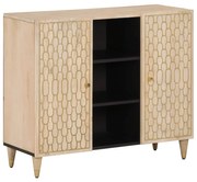 vidaXL Móvel de apoio 90x33x75 cm madeira de mangueira maciça