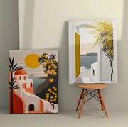 Quadro Decorativo 2KNV4328 – Multicolor – 50 x 70 cm (2 Peças)