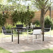 vidaXL Conjunto de Jantar para o Jardim 5 Peças com Almofadas