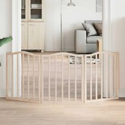 vidaXL Portão para cães dobrável 3 painéis 150 cm madeira de álamo