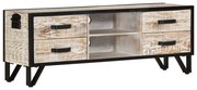 vidaXL Móvel de TV 110x30x41 cm madeira de acácia maciça