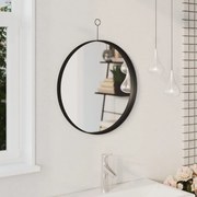 vidaXL Espelho suspenso com gancho 50 cm preto