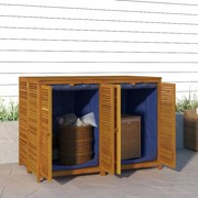 vidaXL Caixa de arrumação para jardim 140x87x104 cm acácia maciça