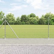 vidaXL Cerca de Campo 1,2x25 m de Aço Galvanizado
