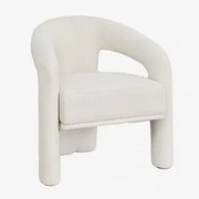 Poltrona Estofada Greca Caracóis Blanco - Sklum