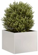 vidaXL Vaso/floreira 40x40x30 cm Aço Inoxidável