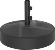 Outsunny Base para Chapéu de Sol Redonda Suporte para Chapéu de Sol Preenchível com Água 25L ou Areia 30kg Ø56x40 cm Preto | Aosom Portugal